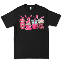 Black breast cancer coffee cups Premium Tee - OliviaCreatesArt