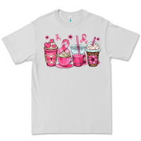Dove Grey breast cancer coffee cups Premium Tee - OliviaCreatesArt