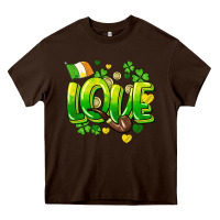 Chocolate Brown Love St. Patrick's Day Heavy Core Tee - HowdyJamesFarm