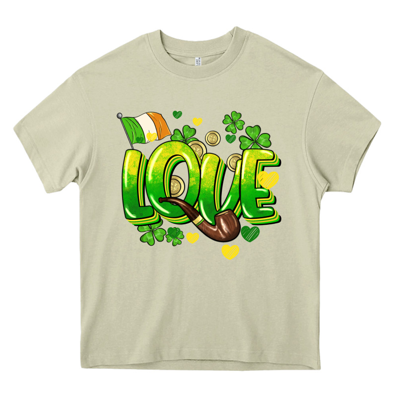 Love St. Patrick's Day Heavy Core Tee by HowdyJamesFarm | Teevron