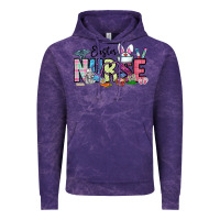 Cloud Purple easter nurse Vintage Hoodie - CowhideDigitalArt