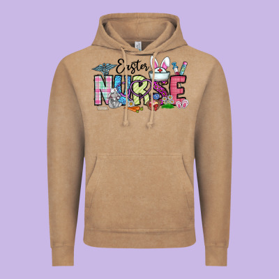 Easter Nurse Vintage Hoodie Designed By Cowhidedigitalart