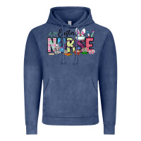 Vintage Denim easter nurse Vintage Hoodie - CowhideDigitalArt