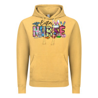 Vintage Mustard easter nurse Vintage Hoodie - CowhideDigitalArt
