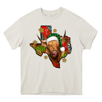 Cream christmas texas highland cow Heavy Core Tee - Jasminsmagicworld
