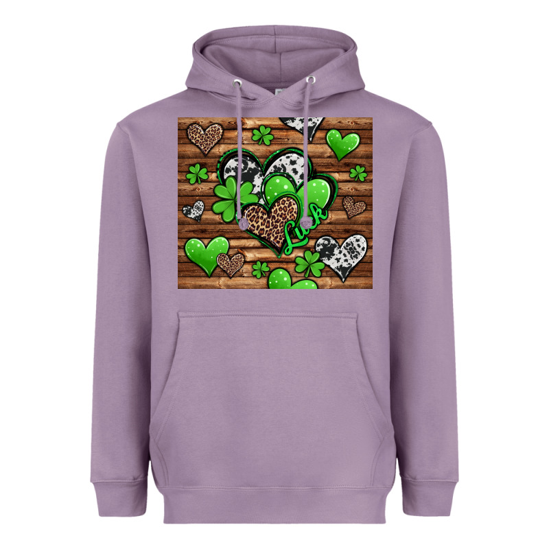 St Patricks Day Hearts Heavyweight Hoodie by Jasminsmagicworld | Teevron