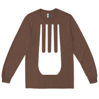 Chestnut kitchen utensil fork simple easy halloween party costume long sleeve t Long Sleeve Tee - baoMotion