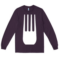 Plum kitchen utensil fork simple easy halloween party costume long sleeve t Long Sleeve Tee - baoMotion