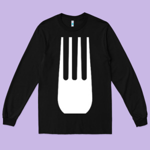 Kitchen Utensil Fork Simple Easy Halloween Party Costume Long Sleeve T Long Sleeve Tee Designed By Baomotion