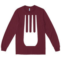 Burgundy kitchen utensil fork simple easy halloween party costume long sleeve t Long Sleeve Tee - baoMotion