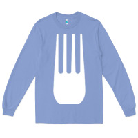 Colony Blue kitchen utensil fork simple easy halloween party costume long sleeve t Long Sleeve Tee - baoMotion