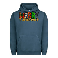 Pigment Midnight Navy merry christmas western Urban Hoodie - Jasminsmagicworld