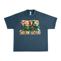 Midnight Navy merry christmas Urban Heavy Tee - FaDigitalArtStudio