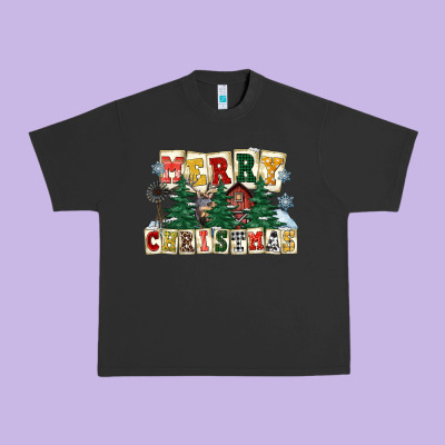 Merry Christmas Urban Heavy Tee Designed By Fadigitalartstudio