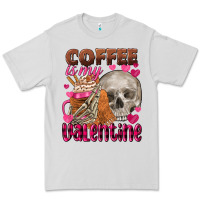 Dove Grey Coffee is my Valentine skull Premium Tee - FaDigitalArtStudio