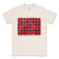 Natural distressed buffalo plaid background Classic Tee - CowCowDesign