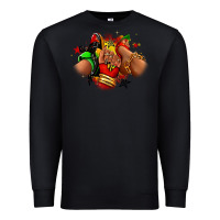 Black Juneteenth sneaker and heel afro woman Premium Sweatshirt - RanaPortraitStore