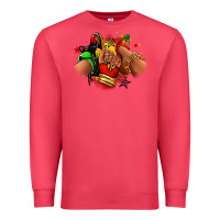 Cardinal Juneteenth sneaker and heel afro woman Premium Sweatshirt - RanaPortraitStore