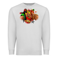 Dove Grey Juneteenth sneaker and heel afro woman Premium Sweatshirt - RanaPortraitStore