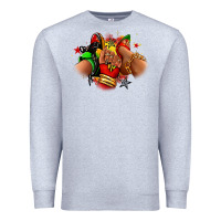 Heather Grey Juneteenth sneaker and heel afro woman Premium Sweatshirt - RanaPortraitStore