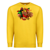 Lemon Juneteenth sneaker and heel afro woman Premium Sweatshirt - RanaPortraitStore