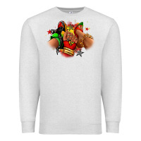 Oatmeal Heather Juneteenth sneaker and heel afro woman Premium Sweatshirt - RanaPortraitStore