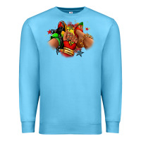 Ocean Blue Juneteenth sneaker and heel afro woman Premium Sweatshirt - RanaPortraitStore