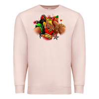 Pale Pink Juneteenth sneaker and heel afro woman Premium Sweatshirt - RanaPortraitStore