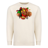 Sandshell Juneteenth sneaker and heel afro woman Premium Sweatshirt - RanaPortraitStore