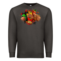 Smoke Juneteenth sneaker and heel afro woman Premium Sweatshirt - RanaPortraitStore