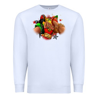 White Juneteenth sneaker and heel afro woman Premium Sweatshirt - RanaPortraitStore