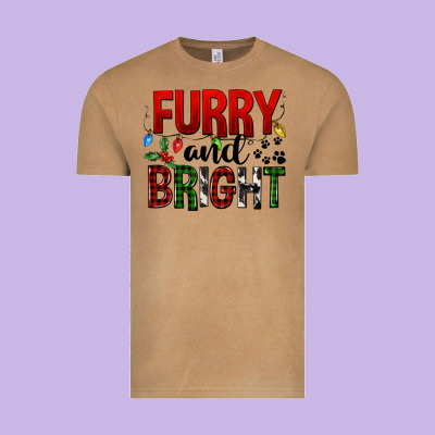 Furry And Bright Vintage Tee Designed By Fadigitalartstudio