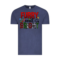 Vintage Denim Furry And Bright Vintage Tee - FaDigitalArtStudio