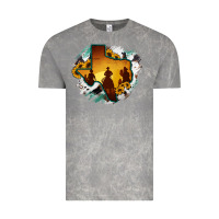 Cloud Rock Horsehide Texas Map Cowboys Flag Vintage Tee - RanaPortraitStore