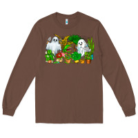 Chestnut Spooky Plants Long Sleeve Tee - CowhideDigitalArt