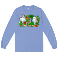 Colony Blue Spooky Plants Long Sleeve Tee - CowhideDigitalArt
