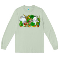 Matcha Spooky Plants Long Sleeve Tee - CowhideDigitalArt