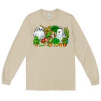 Mushroom Spooky Plants Long Sleeve Tee - CowhideDigitalArt