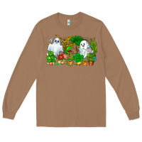 Toasted Coconut Spooky Plants Long Sleeve Tee - CowhideDigitalArt