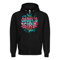 Black daddy's girl Zipper Hoodie - RanaPortraitStore