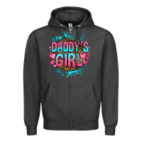 Charcoal Heather daddy's girl Zipper Hoodie - RanaPortraitStore