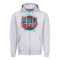 Heather Grey daddy's girl Zipper Hoodie - RanaPortraitStore