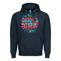 Navy daddy's girl Zipper Hoodie - RanaPortraitStore