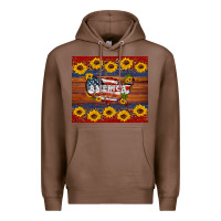 Chestnut usa map Premium Hoodie - Artiststas
