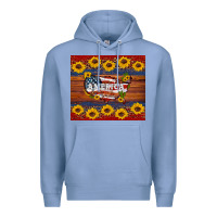 Colony Blue usa map Premium Hoodie - Artiststas