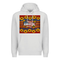 Dove Grey usa map Premium Hoodie - Artiststas