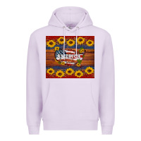 Lilac usa map Premium Hoodie - Artiststas