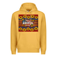 Mustard usa map Premium Hoodie - Artiststas