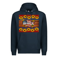 Navy usa map Premium Hoodie - Artiststas