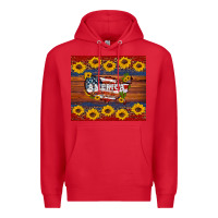 Red usa map Premium Hoodie - Artiststas